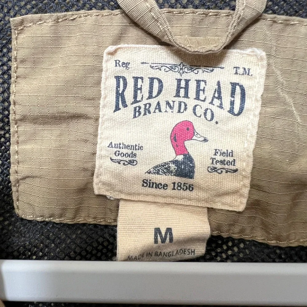 Red Head Fishing Hunting Vest Outdoor Multi Pocket Khaki Men's M Ripstop Utility